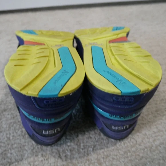 New Balance Mens 992 Made in USA 'Black Purple' Athletic Shoes~ - Picture 12 of 13